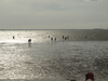 Wattwanderer im Watt...; Profil: Rowald; 