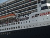 Queen Mary 2; Q2 Begleitfahrt; Elbe, Hamburg, Germany; Profil: Rowald;