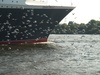 Queen Mary 2; Q2 Begleitfahrt; Elbe, Hamburg, Germany; Profil: Rowald;