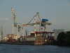 Cranes; Habor, Hamburg, Germany; Profil: Rowald;