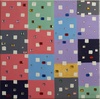 Knopfquadrat; 40x40 cm; Profil: Gitta;