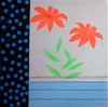 Punktblau; 50 x 50 cm; EUR 90,-; Profil: Gitta; 