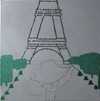 Parisbesuch; 50 x 50 cm; EUR 105,-; Profile: Gitta;